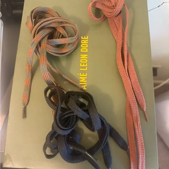 Aime Leon Dore Men's Brown and Green Sneakers - Picture 6 of 6